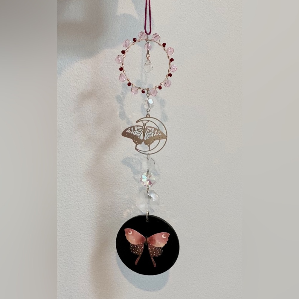 🖤🦋Whimsigoth Butterflies Suncatcher